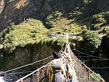 10 Crossing The Bridge Over The Marsyangdi River To Khotro On The Annapurna Circuit
